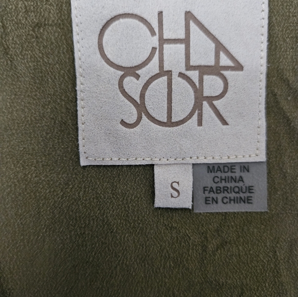 Chaser 100% Silk Green Tank - Size Small - Picture 2 of 7